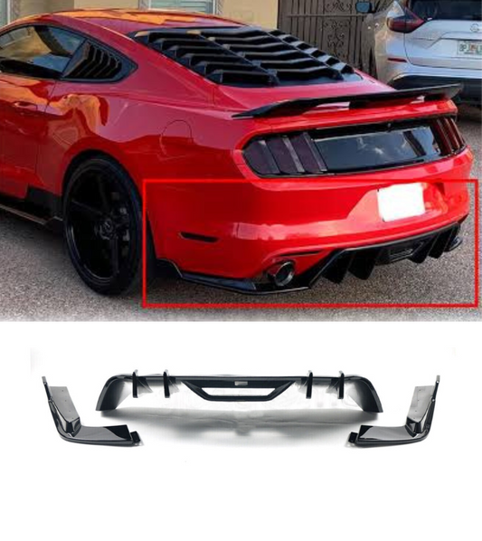 DIFUSOR TRASERO TIPO HN FORD MUSTANG 15-17