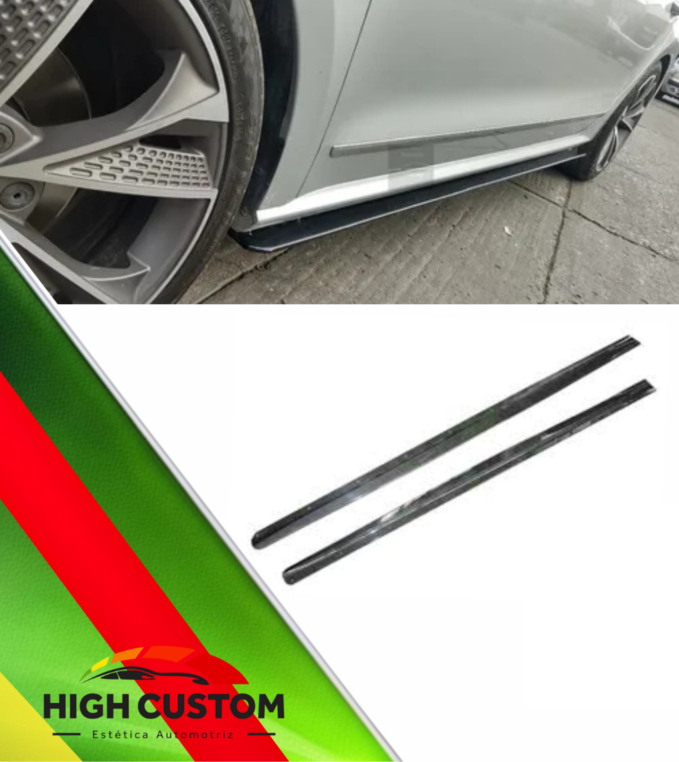 ESTRIBOS UNIVERSALES PLANOS EN FIBRA DE CARBONO