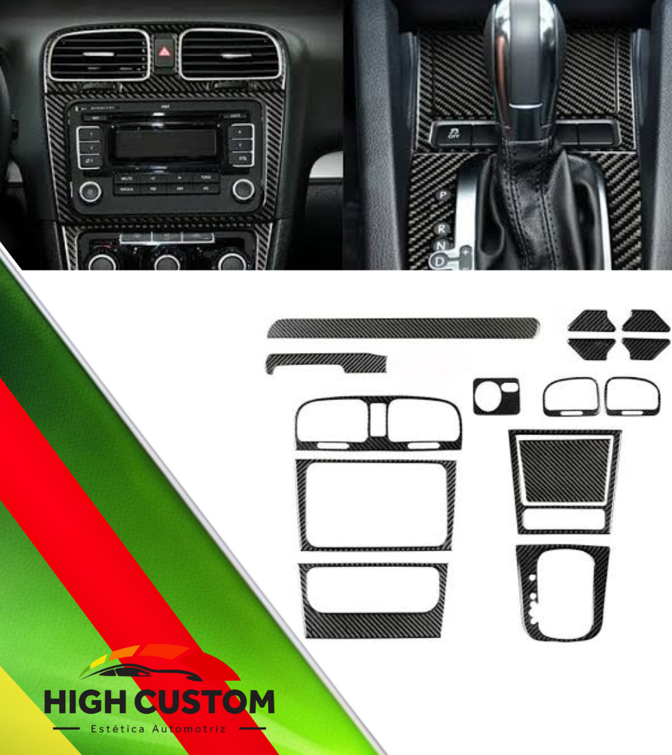 EMBELLECEDORES DE INTERIOR FIBRA DE CARBONO VOLKSWAGEN GOLF