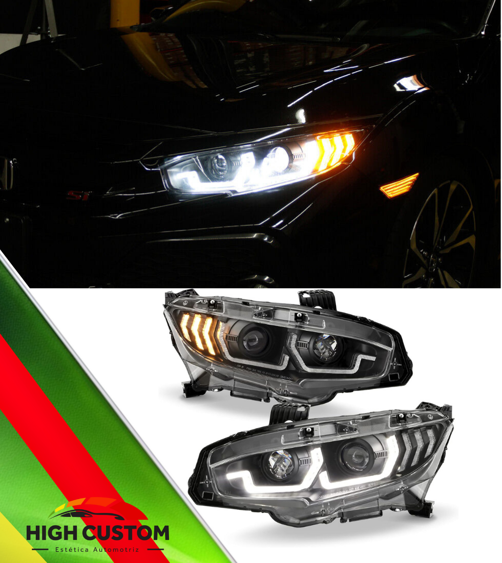 FAROS HEADLIGHTS HONDA CIVIC 16-21