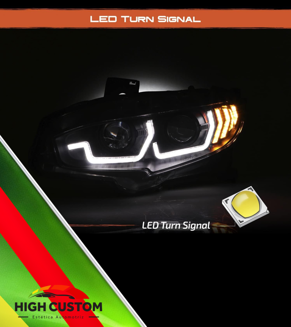 FAROS HEADLIGHTS HONDA CIVIC 16-21