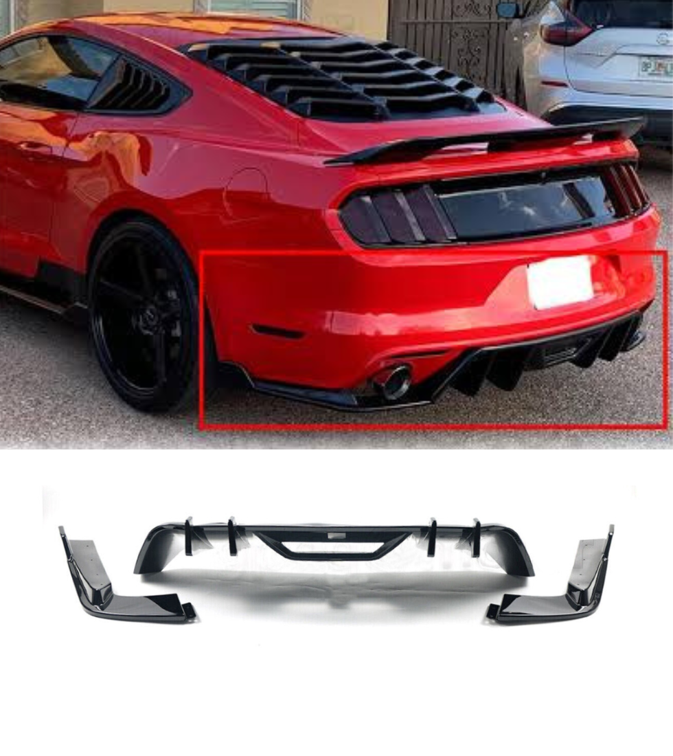 DIFUSOR TRASERO TIPO HN FORD MUSTANG 15-17